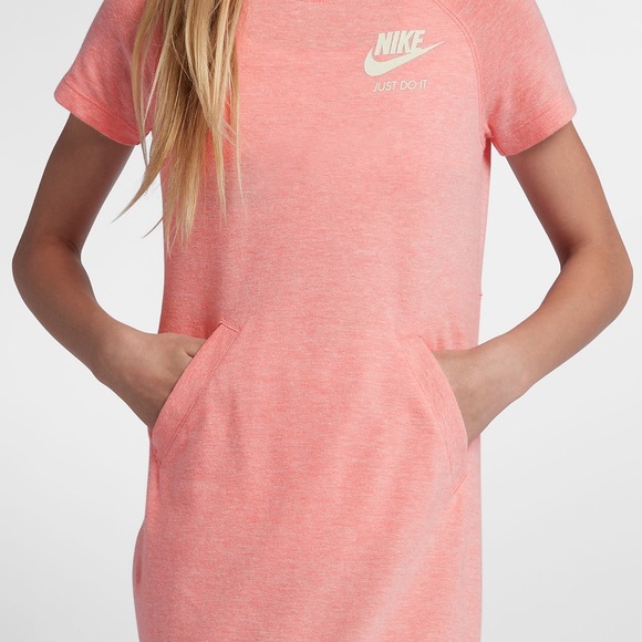 Nike Sportswear Vintage Girls Dress Pink Size L - Picture 3 of 6